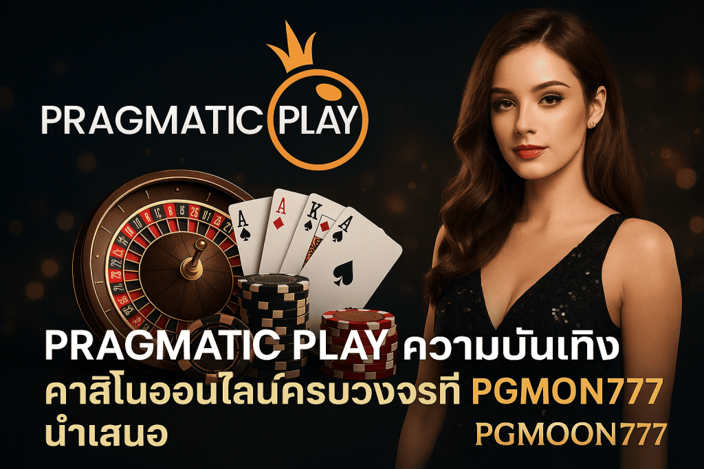 PRAGMATIC PLAY ความบันเทิงคาสิโนออนไลน์ครบวงจรที่ PGMOON777 นำเสนอ