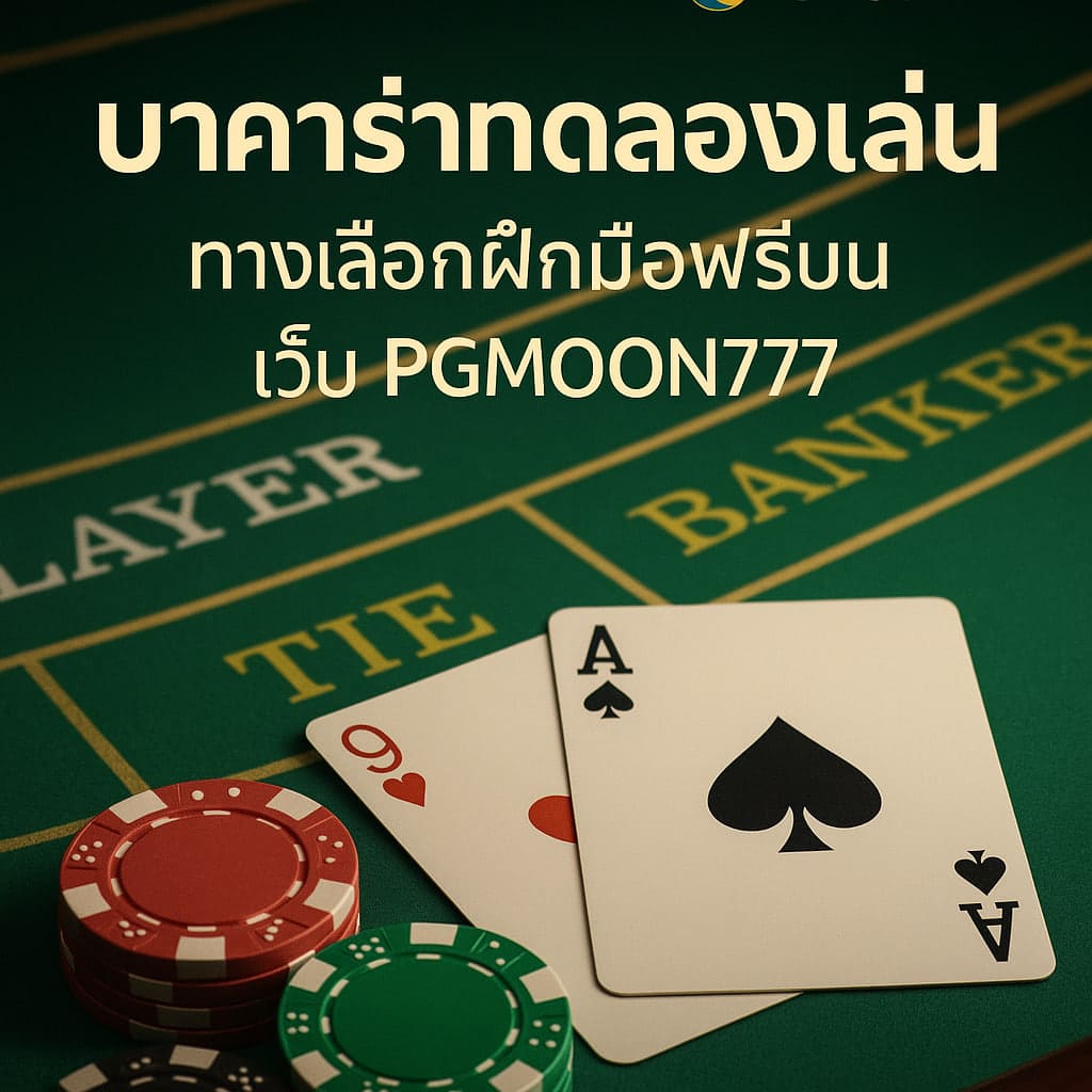 บาคาร่าทดลองเล่น ทางเลือกฝึกมือฟรีบนเว็บ PGMOON777