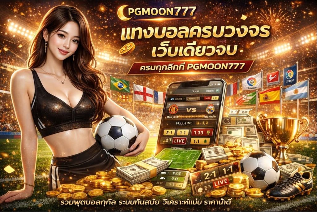 แทงบอลครบวงจร เว็บเดียวจบ ครบทุกลีกที่ PGMOON777