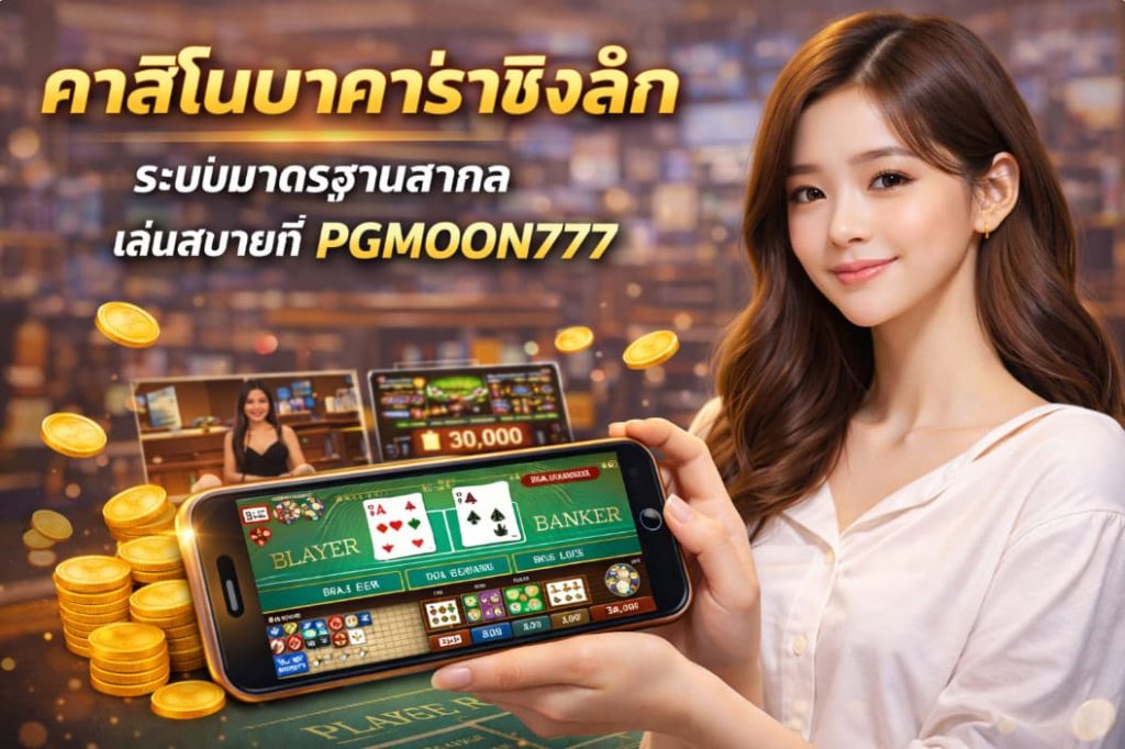 คาสิโนบาคาร่าเชิงลึก ระบบมาตรฐานสากล เล่นสบายที่ PGMOON777